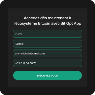 Créer compte Bit Gpt App crypto